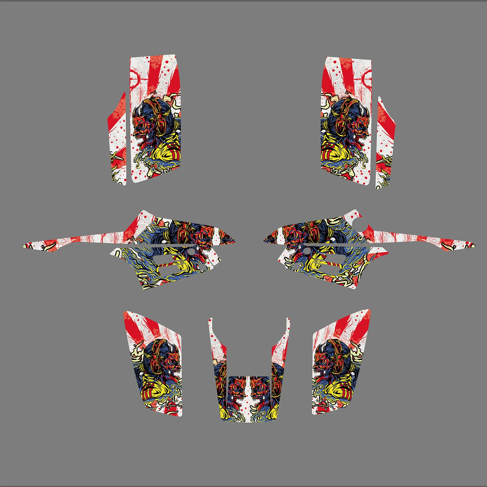 

NICECNC For Yamaha Warrior 350 1987-2004 2003 2002 2001 2000 1999 ATV Motorcycle Graphics Background Decals Stickers Customize