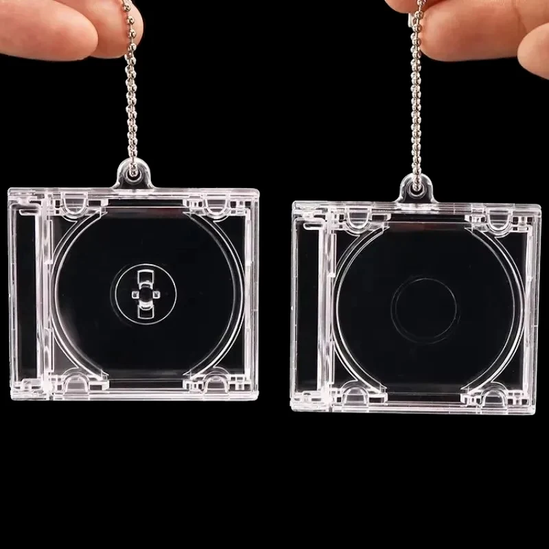 

1/10/20Pcs Mini Blank Album CD Case Keychain For Friends Commemorative Keyring Car Backpack DIY Key Decoration