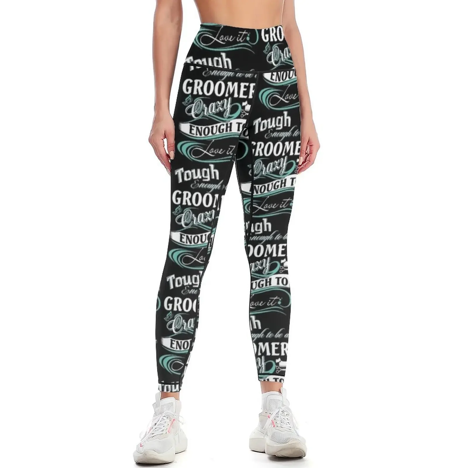 

Groomer groomer dog groomer Leggings legging pants raises butt sports shirts gym sport pants Womens Leggings