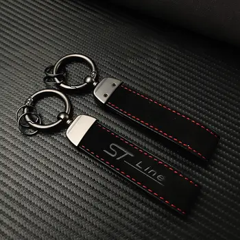 2024年麂皮ST Line男女豪華汽車鑰匙扣,適用於福特、彪馬、翼虎、銳界、翼搏、蒙迪歐、福斯、嘉年華ST Line鑰匙扣 10 最佳銷售 福特福克斯ST鑰匙扣 - №3