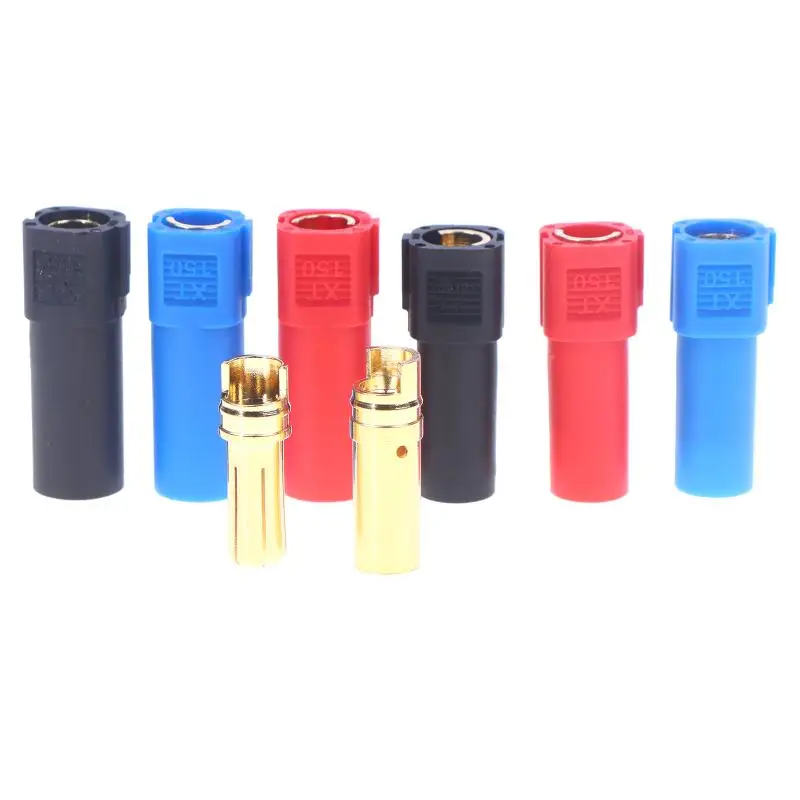 HMA76-5PCS Amass XT150 6 مللي متر رصاصة موصل قابس مهايئ مجموعة ذكر أنثى 130 عالية تصنيف أمبير لبطارية يبو RC
