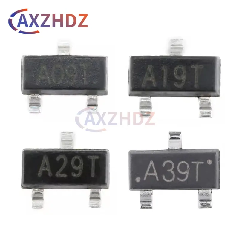 50 Uds A09T AO3400 AO3401 AO3402 AO3403 AO3404 AO3406 AO3407 AO3414 AO3415 AO3416 A19T A29T A39T A49T A79T SOT-23 30V MOSFET SMD