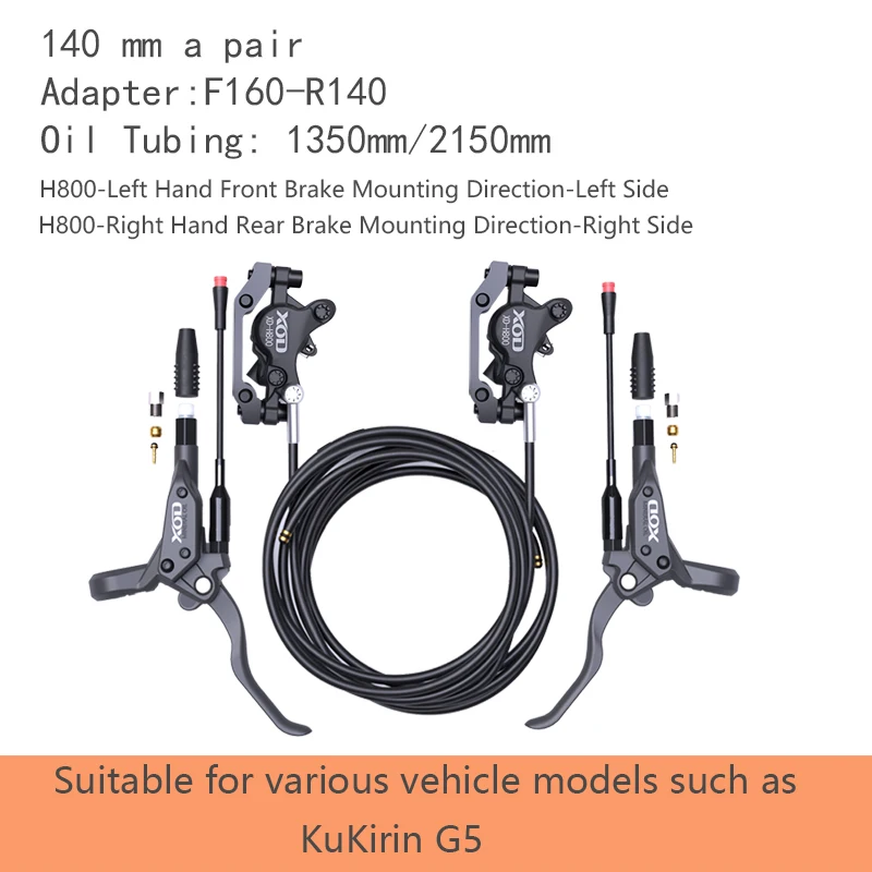 XOD H800/H880 Elektroroller Hydraulische Scheibenbremse für KUKirin G4 G2 Master G2 Ultra G3PRO Elektroroller Hydraulische Ölbremse