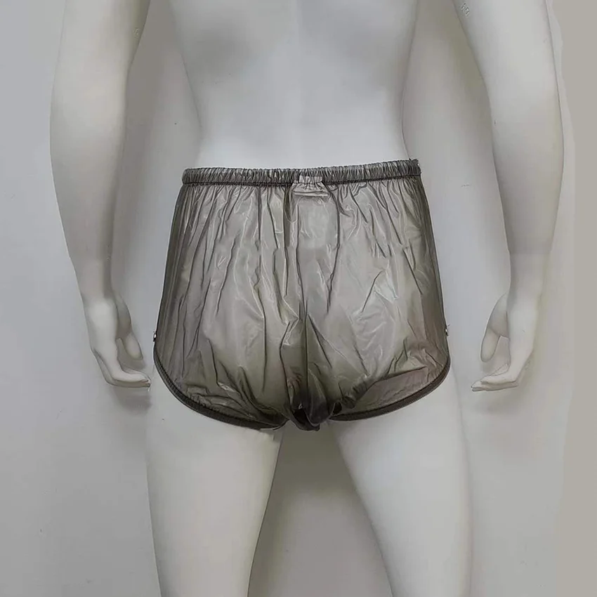 Langkee Haian Adult Incontinence Plastic Diapers Pants ABDL PVCColor Black