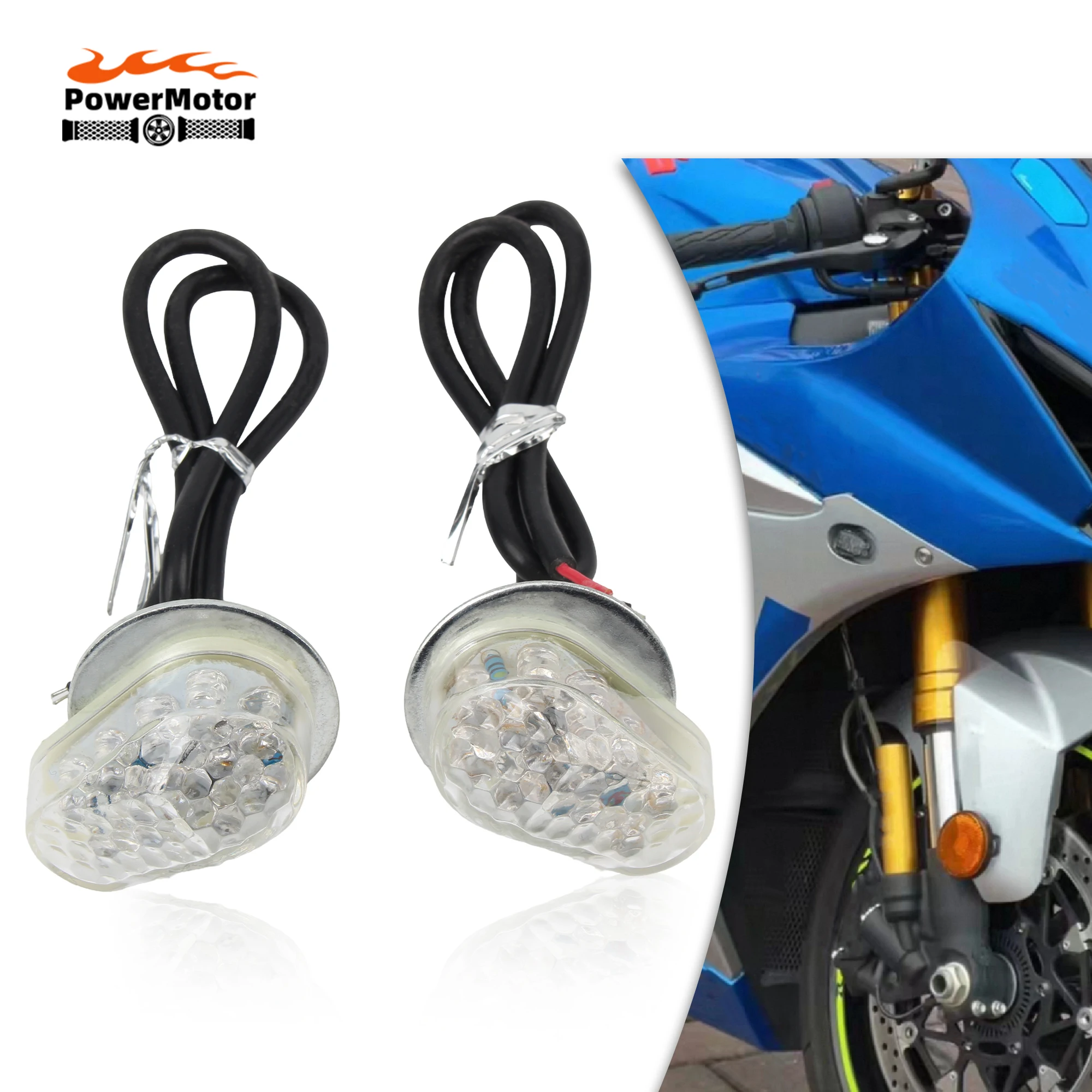 

Motorcycle Turn Signal Indicator Flashing Lights LED Bulb Light For Yamaha YZF R25 R3 R1 R6 R6S FZ1 FZ6 FZ8 FAZER XJ6 MT03