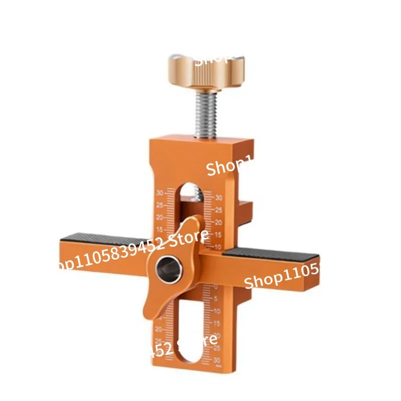 For Cabinet Door Installation Auxiliary Tools Manual Positioner Quick Fix Aluminum Alloy Auxiliary Punch Positioner