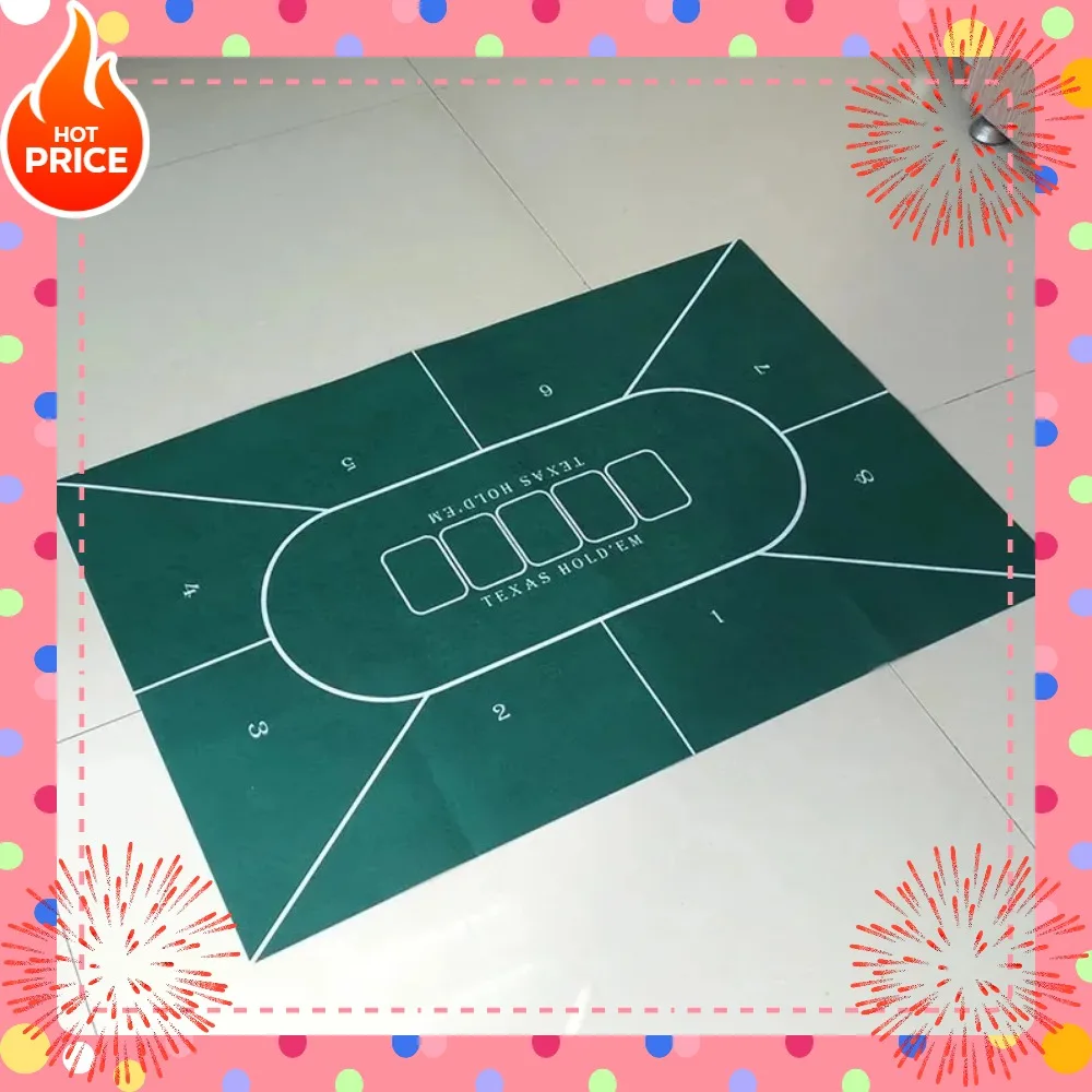 60x90 سنتيمتر تكساس على الوجهين لعبة كازينو غير المنسوجة النسيج تكساس هولدم بوكر مفرش المائدة لعبة مفرش المائدة