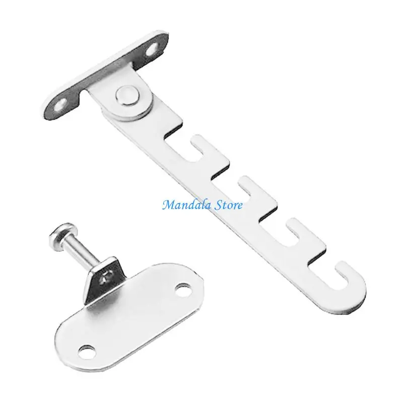 U2JC Window Restrictor Latches Adjustable Window Limiters Carbon Steel Childproof Restrictor Safety Lock Hardware Enduring