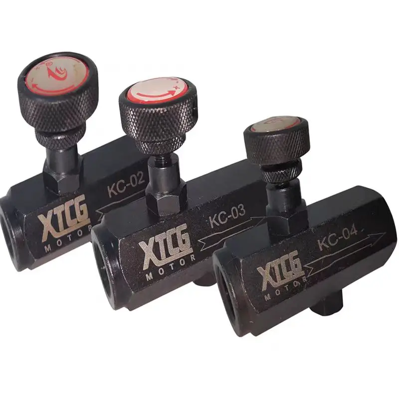 

New KC-02 KC-03 KC-04 KC-06 Hydraulic Tubular Flow Control Regulation Valve One-Way Throttle