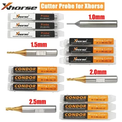 3/5pcs Xhorse CONDOR XC MINI Plus Dolphin XP-005 XP005L XP-007 Key Cutting Machine Milling Cutter Probe 1.0mm 1.5mm 2.0mm 2.5mm