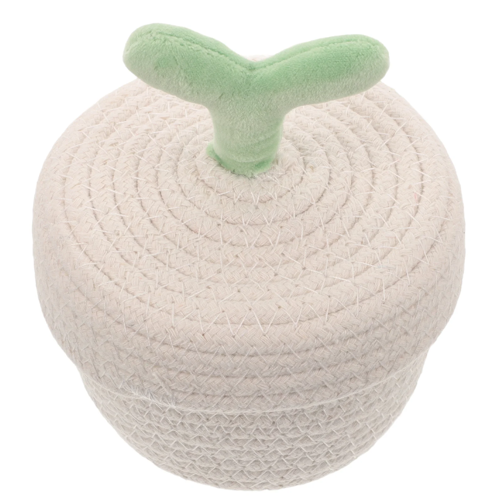 

Foldable Storage Basket With Lid Thick Cotton Rope Woven Organizer For Desktop Kitchen Bathroom Snack Under Shelf Pantry