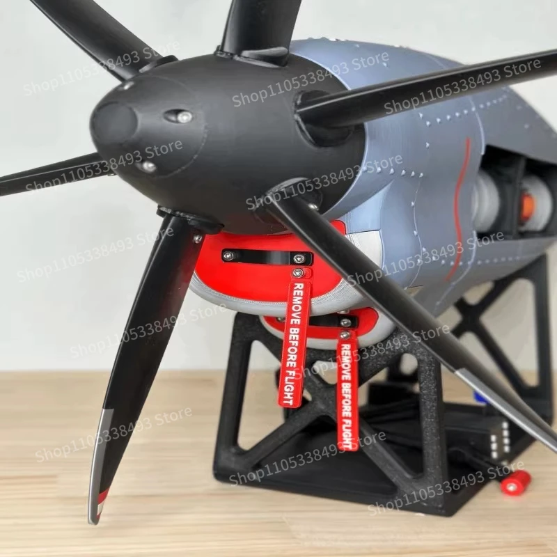 For C-130 Hercules Transport Electric Turbo Variable Pitch Propeller Aero Engine Model [Material] :P
