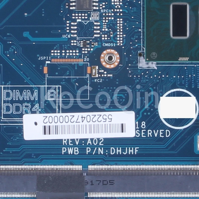 Placa-mãe portátil para Dell, Latitude E5490, 5490, Notebook Mainboard, 0C08DH, 09X5J9, 08KN1W, 01TWGW, 08DT9H, I3, I5, I7, 7, 8 °, LA-F401P