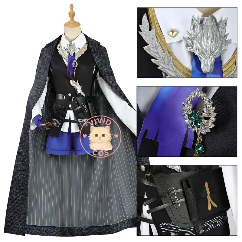 زي لعب الأدوار عالي الجودة من Game Arknights Texas the omertose زي أنيمي أنيق للنساء بدلة Comic Con