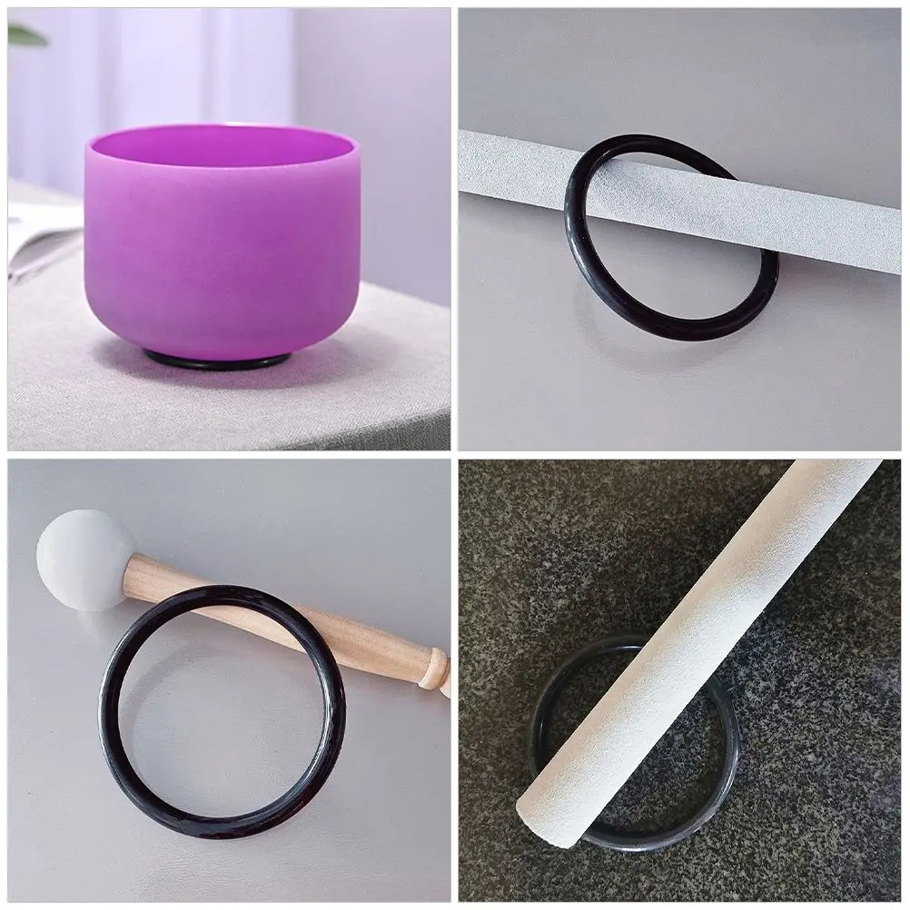 

6pcs Rubber Singing Bowl Rings Replacement Rubber Ring For Sound Bowl Multi-Functional Singing Bowl Ring Rubber Sound Bowl Ring