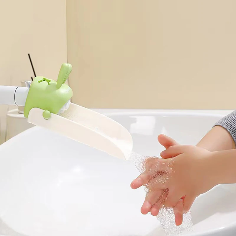 Cartoon Faucet Extender Convenient Device Cute Sink Faucet Extender Rabbit Splash-proof Baby Hand-washing Faucet