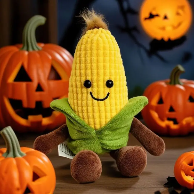 15 * 8 cm giocattoli di mais peluche Kawaii frutta gialla peluche ripiene giocattoli di cartone animato per ragazzi ragazze regali di compleanno di Natale