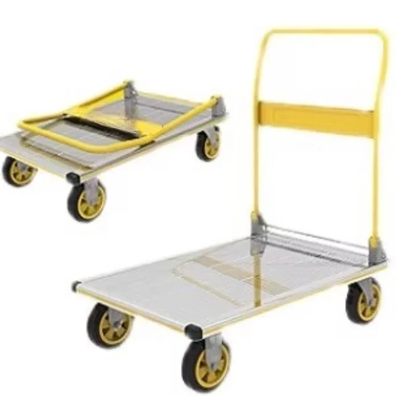 Handling folding flat trolley, warehousing and handling logistics express trolley