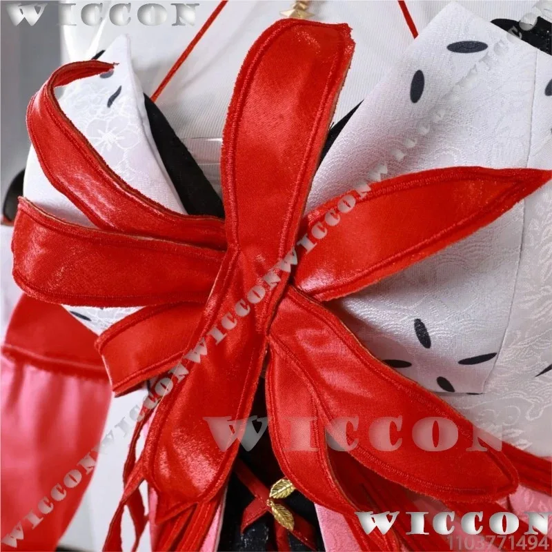 لعبة Phrolova Wuthering Waves Coaplay الأخضر شعر مستعار أحذية الدعامة مثير الأحمر لوليتا فستان فتاة النساء دعوى حفلة الهالوين كوس تخصيص #4