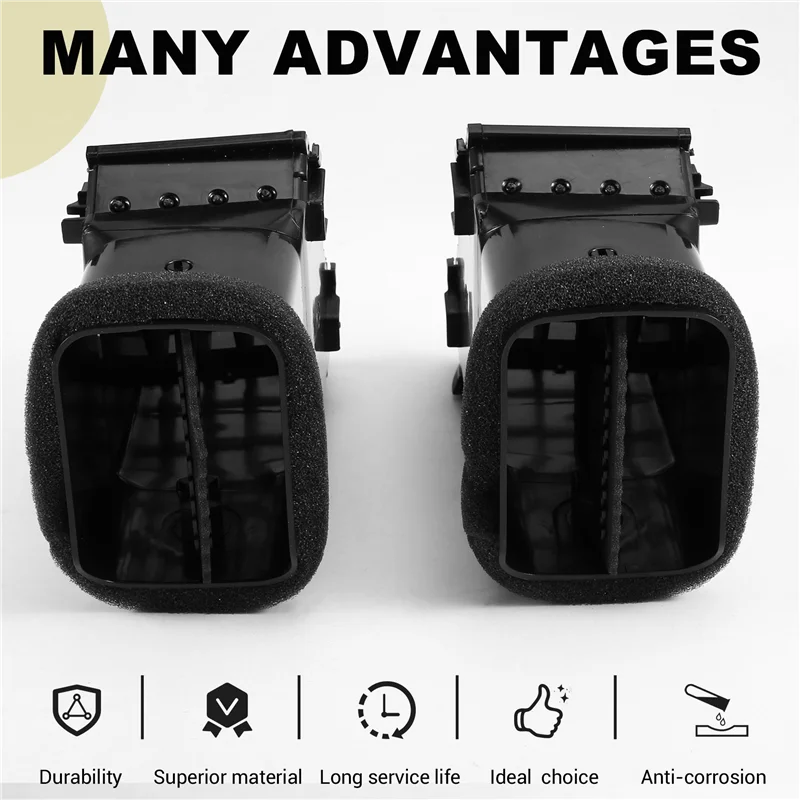2Pcs For Toyota Prius 2004-2009 Dashboard Air Vents Grille Air Conditioner Outlet Panel Fresh Nozzle(Middle Left Right)