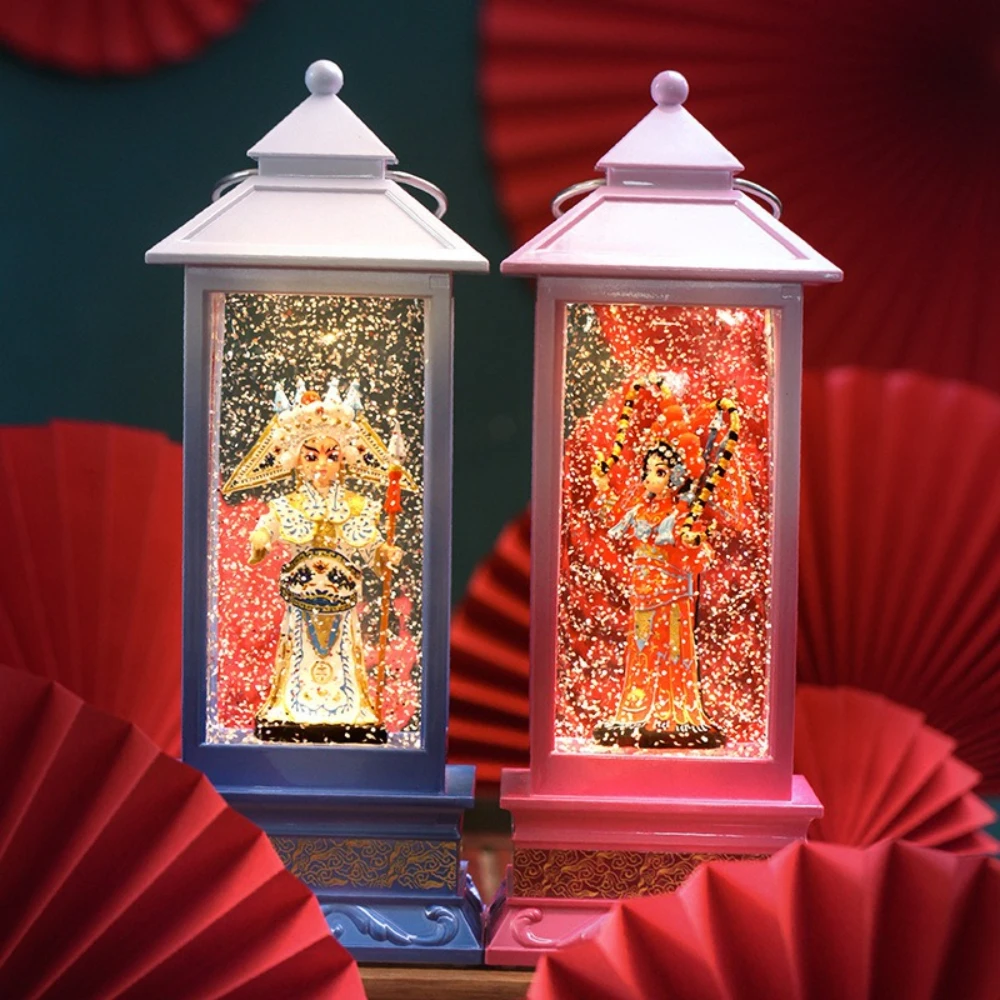 Traditional Chinese Wind-driven Snowflake Ball Music Box LED Wind Lights Decoration Home Ornaments Holiday Night Lights Gifts