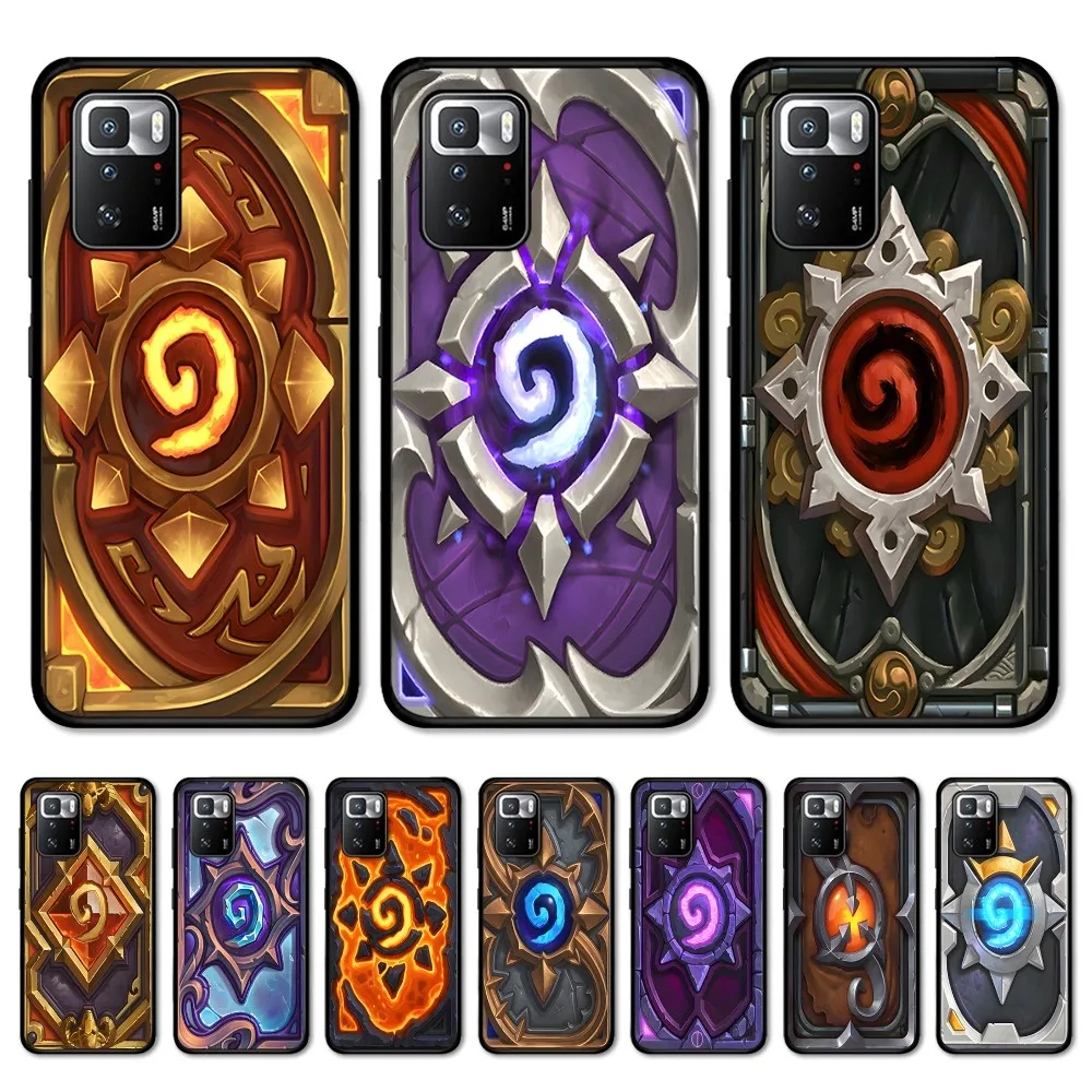 H-Hearthstone Card Backs Phone Case For Redmi Note 4 X 5 A 6 7 8 T 9 9S 10 11 11S 11Epro Poco M3 Pro