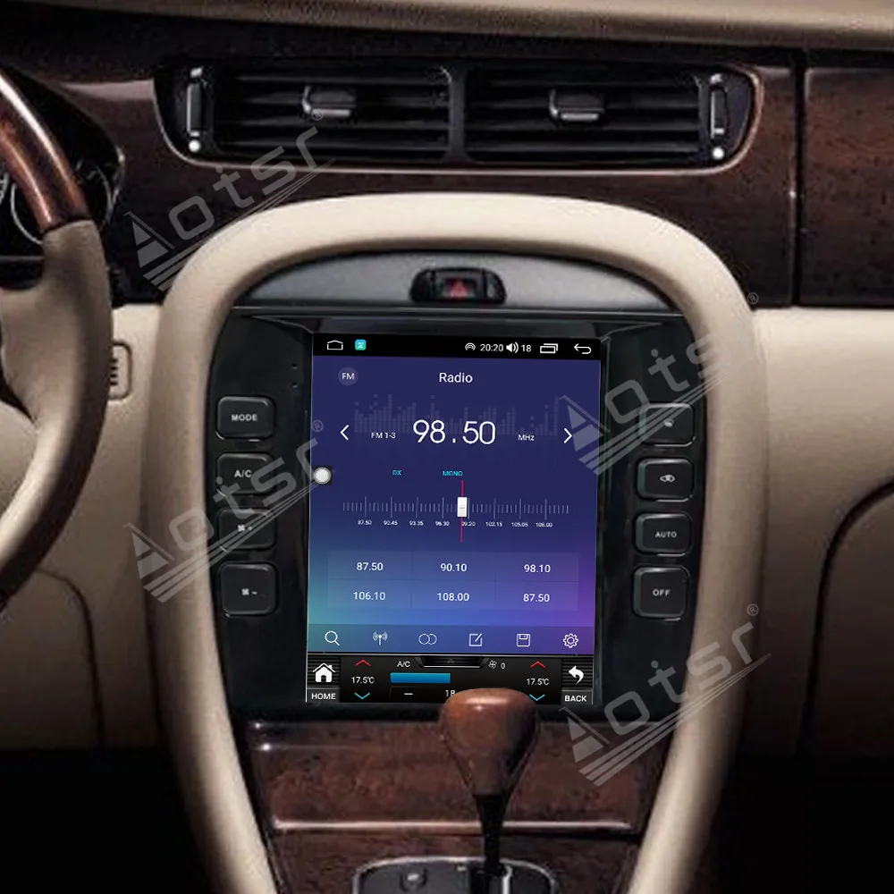 Android 14 Qualcomm CarPlay 10.4 Inch Car Radio For Jaguar X-TYPE 2004-2008 Touch Screen Multimedia Video Player GPS Navigation