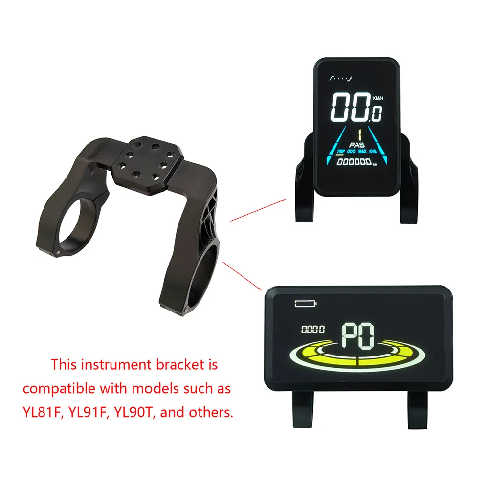 Nulkomma Electric Bike Meter Bracket YoLin Display Mount For YL81F, YL91F, YL90T Displays Bicycle Meter Accessories