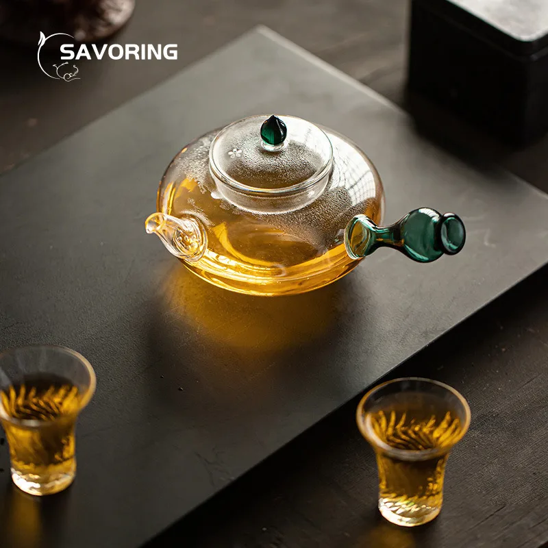 

Heat Resistant Glass Tea Pot Tea Brewing Kettle Teapot Tea Oolong Jug Chinese Tea Set Infuser Kettlepot Teapots Ceramic Gong Fu