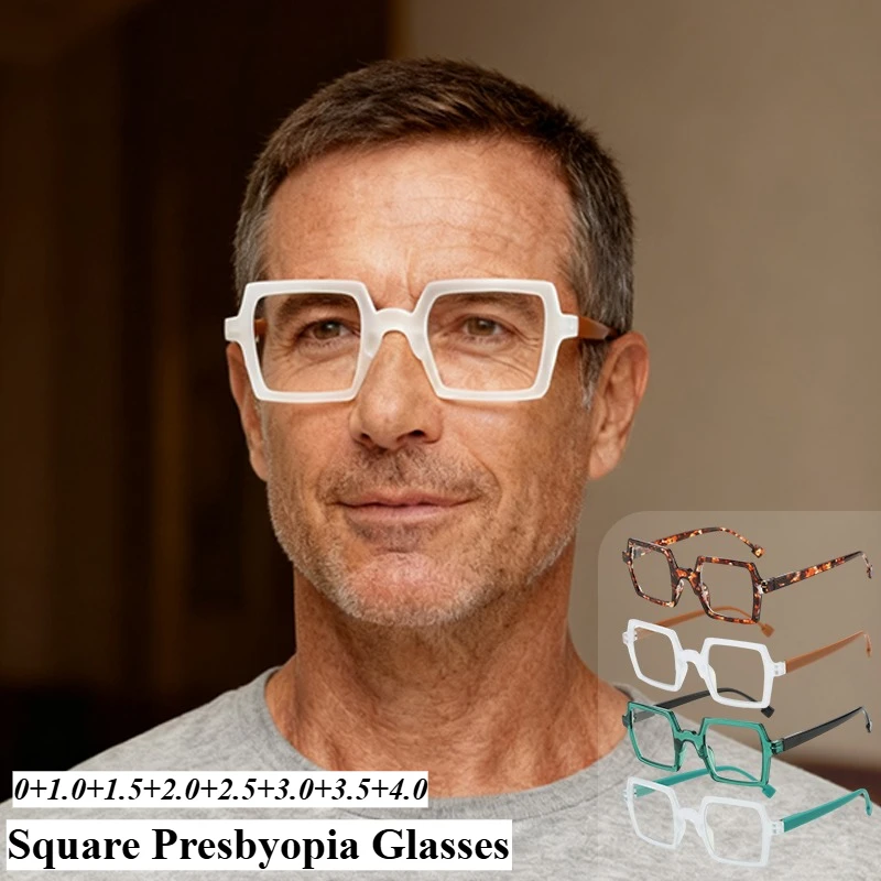 HD-Lesebrille, mehrfarbige Rahmen für Menschen mittleren Alters und ältere Menschen, Metallscharnier, personalisierter Stil 1,0 1,5 2,0 2,5 3,0 3,5