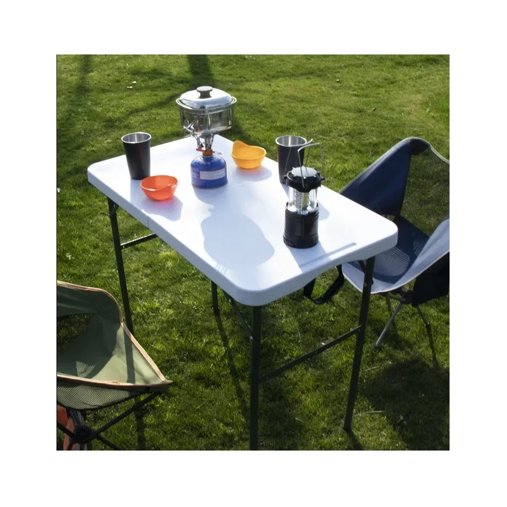 

Camping Table Outdoor Portable Plastic Folding Tables Adjustable Foldable Table Picnic Party Dining