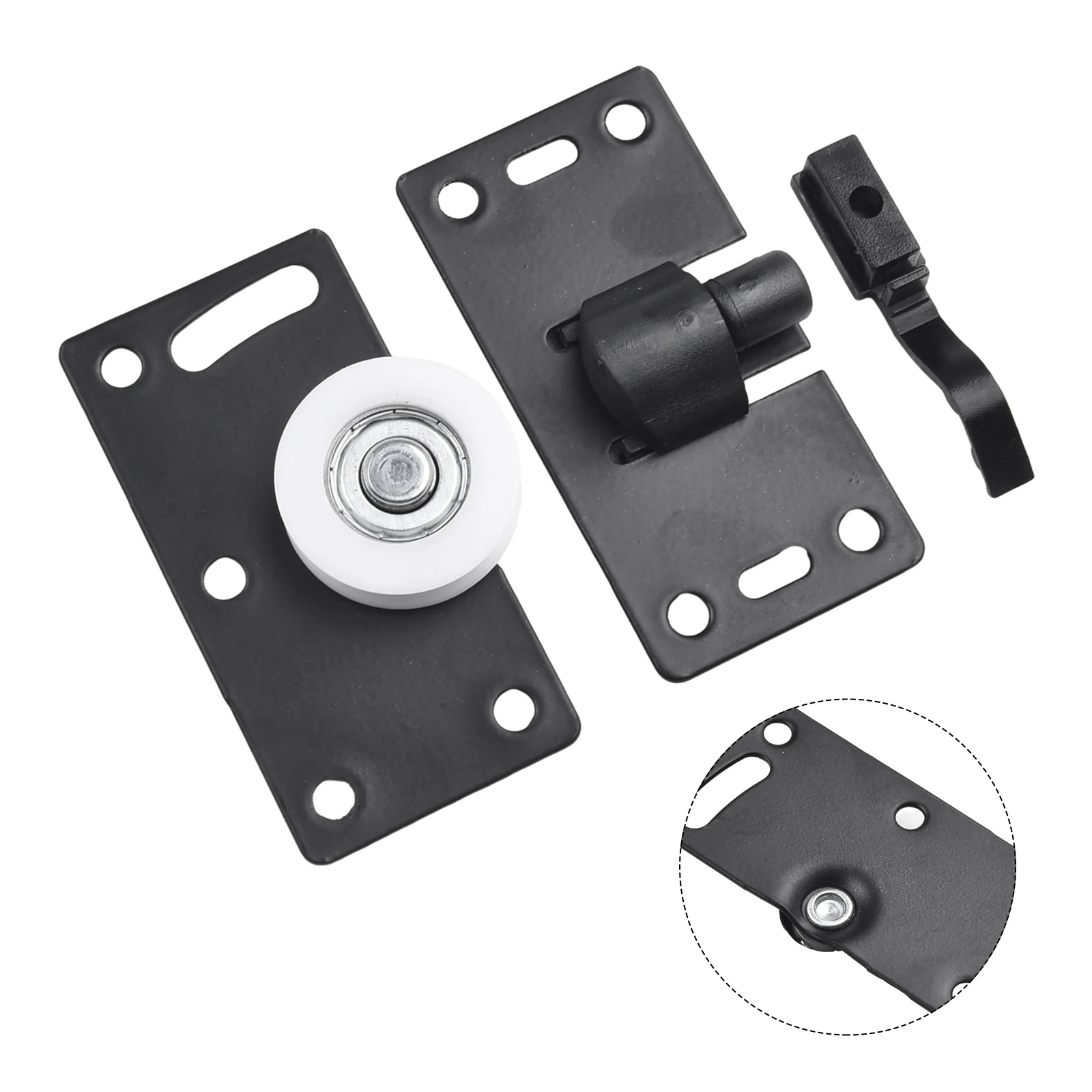 Sliding Door Wheels Rollers Pulleys Runners for Wardrobe and For Cupboard Doors Reliable Sliding Door Hardware Replacement Set