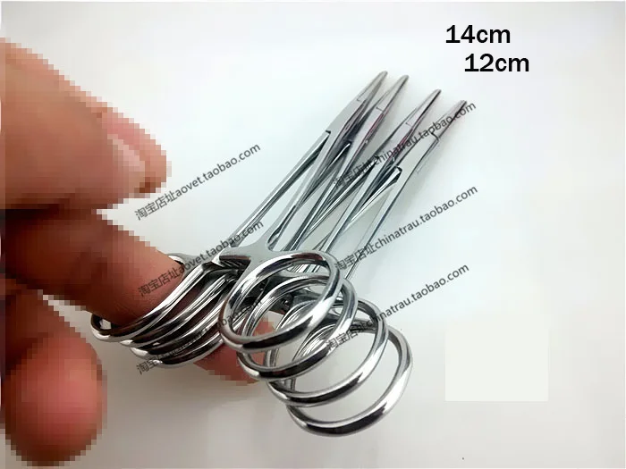 Self-Locking forceps straight head Hemostat stainless steel tool medical use pliers&clamp 12/14cm 5pcs/lot