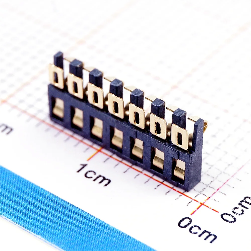 5 20 50 Pcs Spring Compression Contact 2.0 mm Pitch 2 3 4 5 6 7 8 Pin Male Female Surface Mount PCB modular Connector Battery