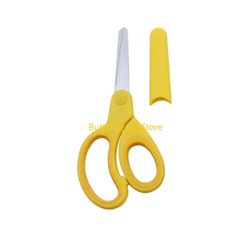 W89C Left-Handed Safety Scissors Kids Scissors Training Scissors with Comfort Handle