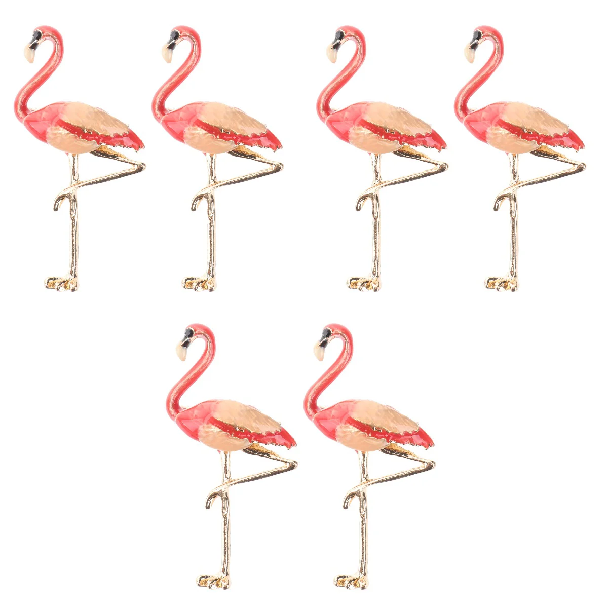 

3 Pieces Flamingos Clothes Pins Brooches for Women Flash Cute Fashion Accessories