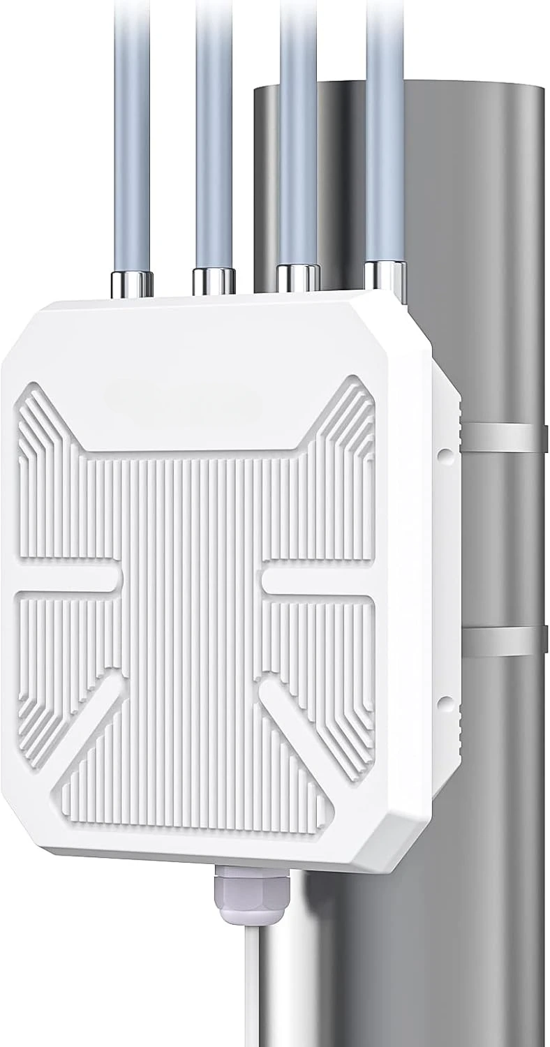 Outdoor WiFi Access Point with 8dBi Detachable Antenna, Passive/Active POE, Dual Band 2.4GHz+5GHz