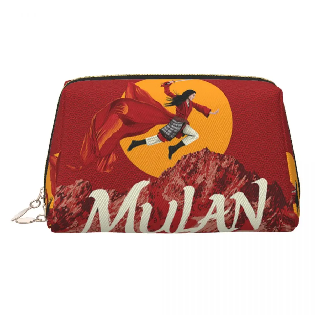 

Custom Travel Mulan Classics Cartoon Toiletry Bag Portable Makeup Cosmetic Organizer Women Beauty Storage Dopp Kit Case