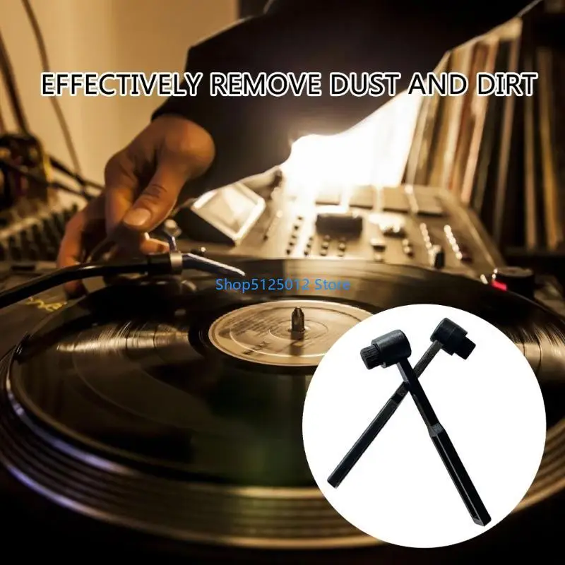 G8TC Vinyls Records Очистка антистатическая бархатная очистка щетки щетки щетки для записи проигрывателя чистка