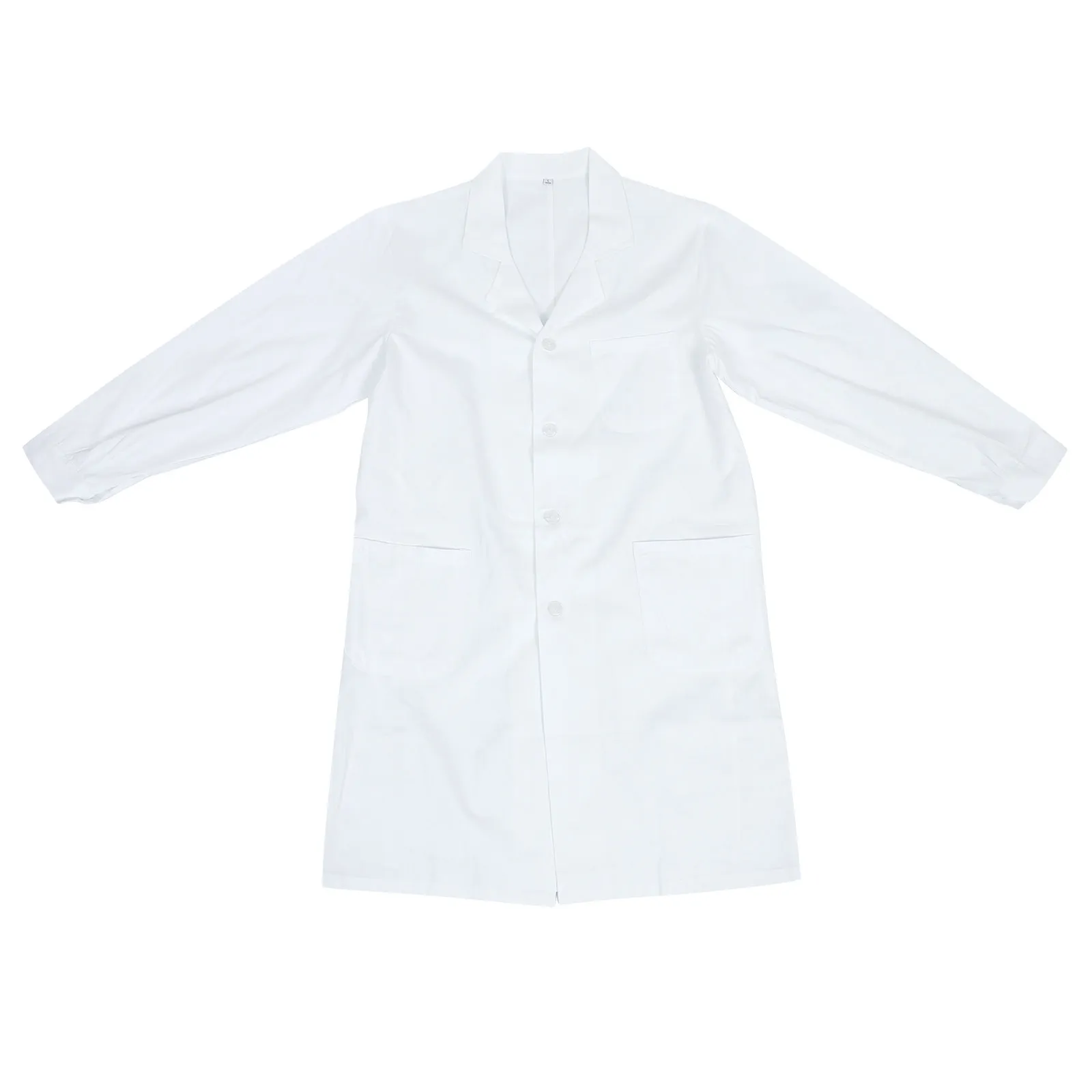 

Хлопковый лабораторный халат с длинным рукавом, дышащий, удобный, с карманами, для использования в больницах и лабораториях