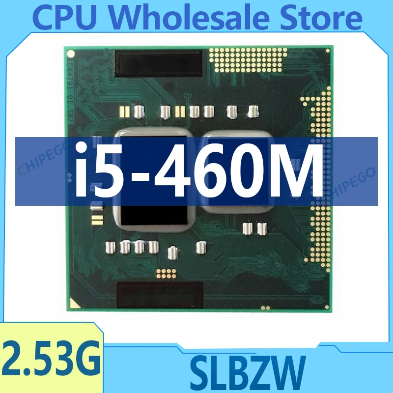 Core i5 460M i5-460M SLBZW 2.5 GHz Dual Core Quad-Thread CPU Processor 3W 35W Socket G1 rPGA988A