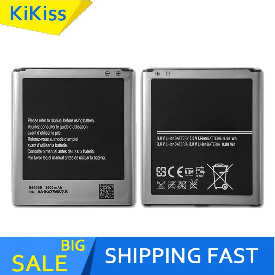 Battery For Samsung GALAXY S4 I9500 I9502 I9295 GT-I9505 I9508 I959 I337 I545 2600Mah B600BC B600BE