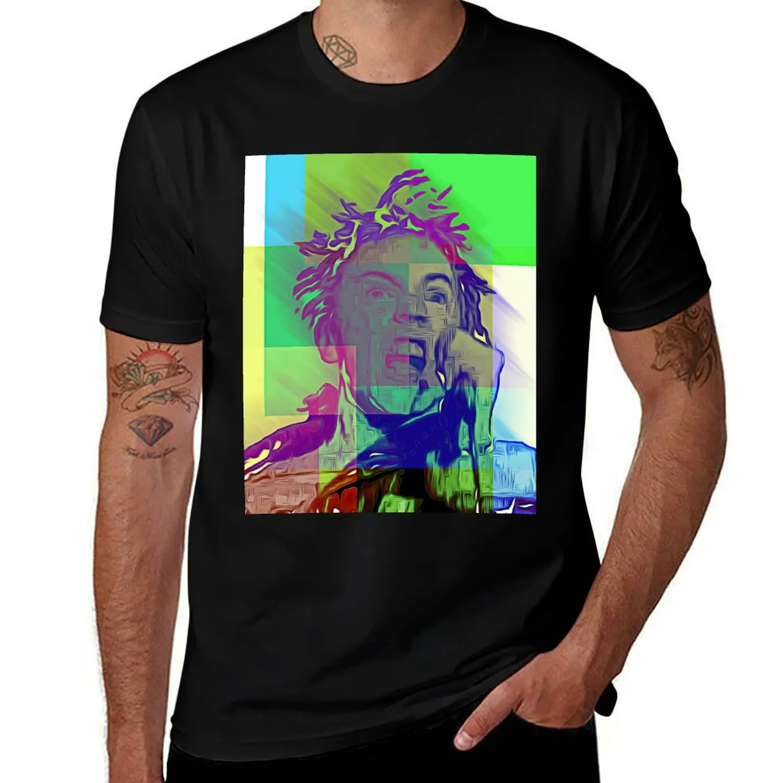

Johnny Rotten #2 T-Shirt Basic Crew Neck Short Sleeve Top