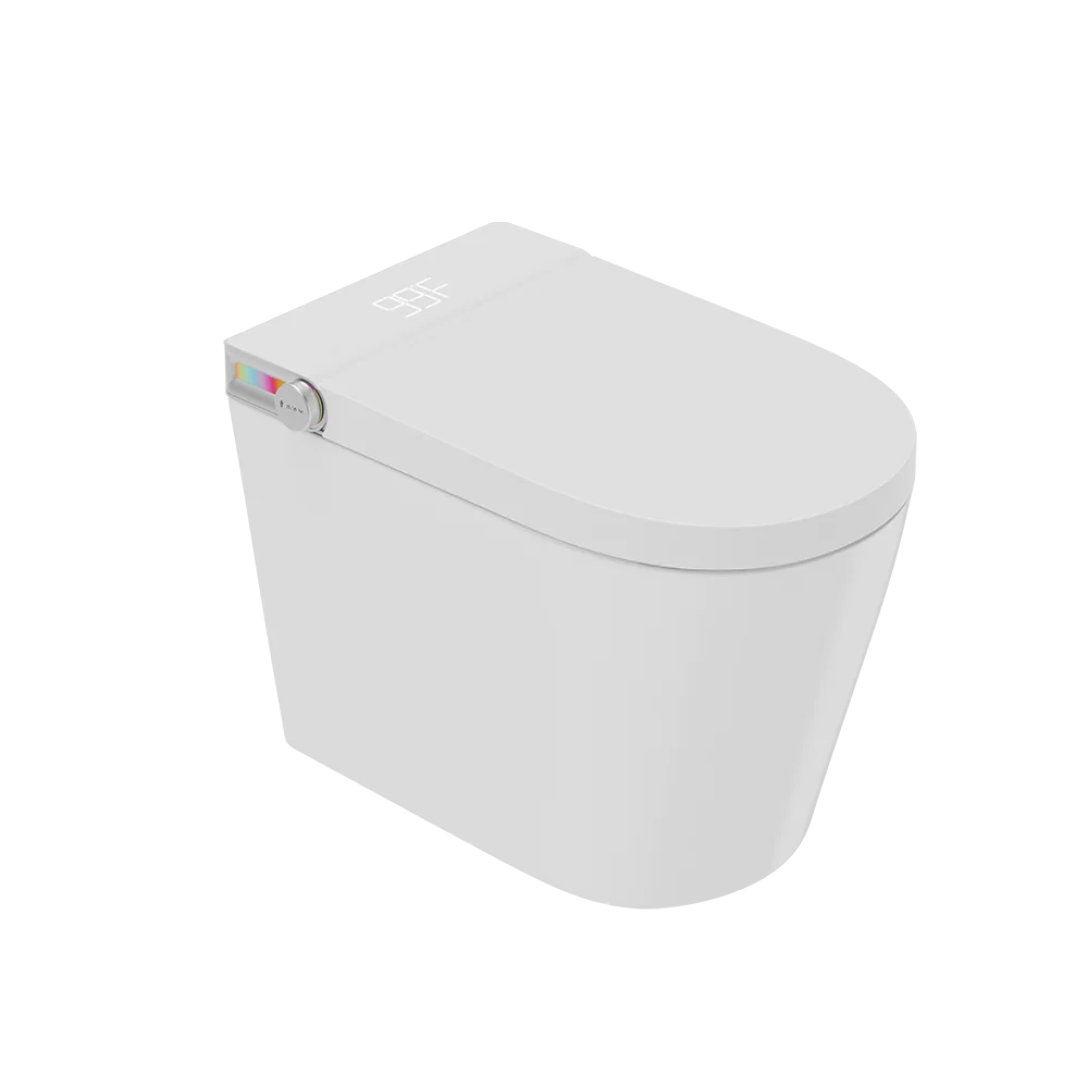 Inodoro de bidé inteligente con tanque de agua incorporado, modos de lavado múltiple, Control remoto, asiento calefactable de bidé inteligente moderno de lujo