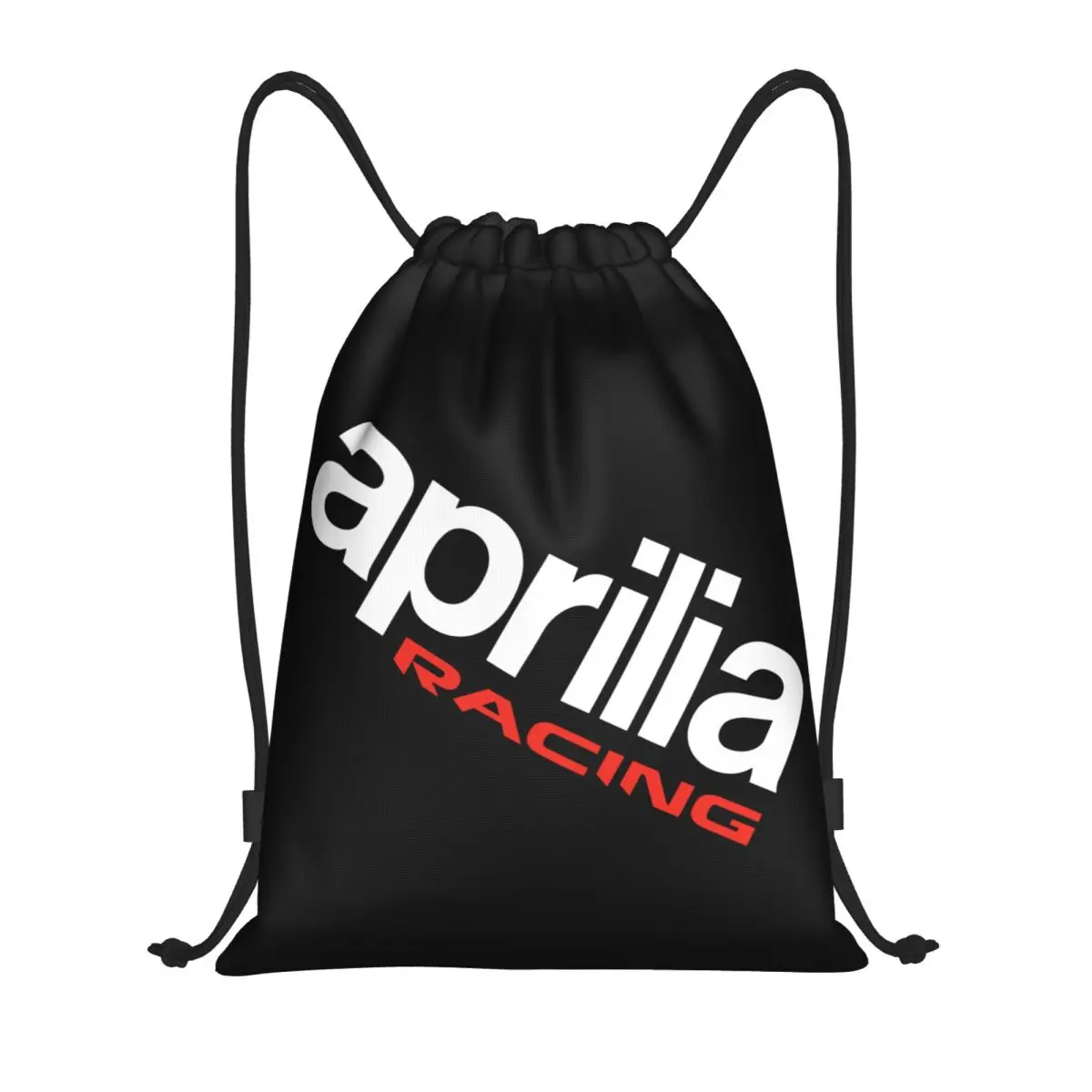 Custom Motorcycle Aprilias Racing Drawstring Backpack Bags Men Women Lightweight Gym Sports Sackpack Sacks for Traveling