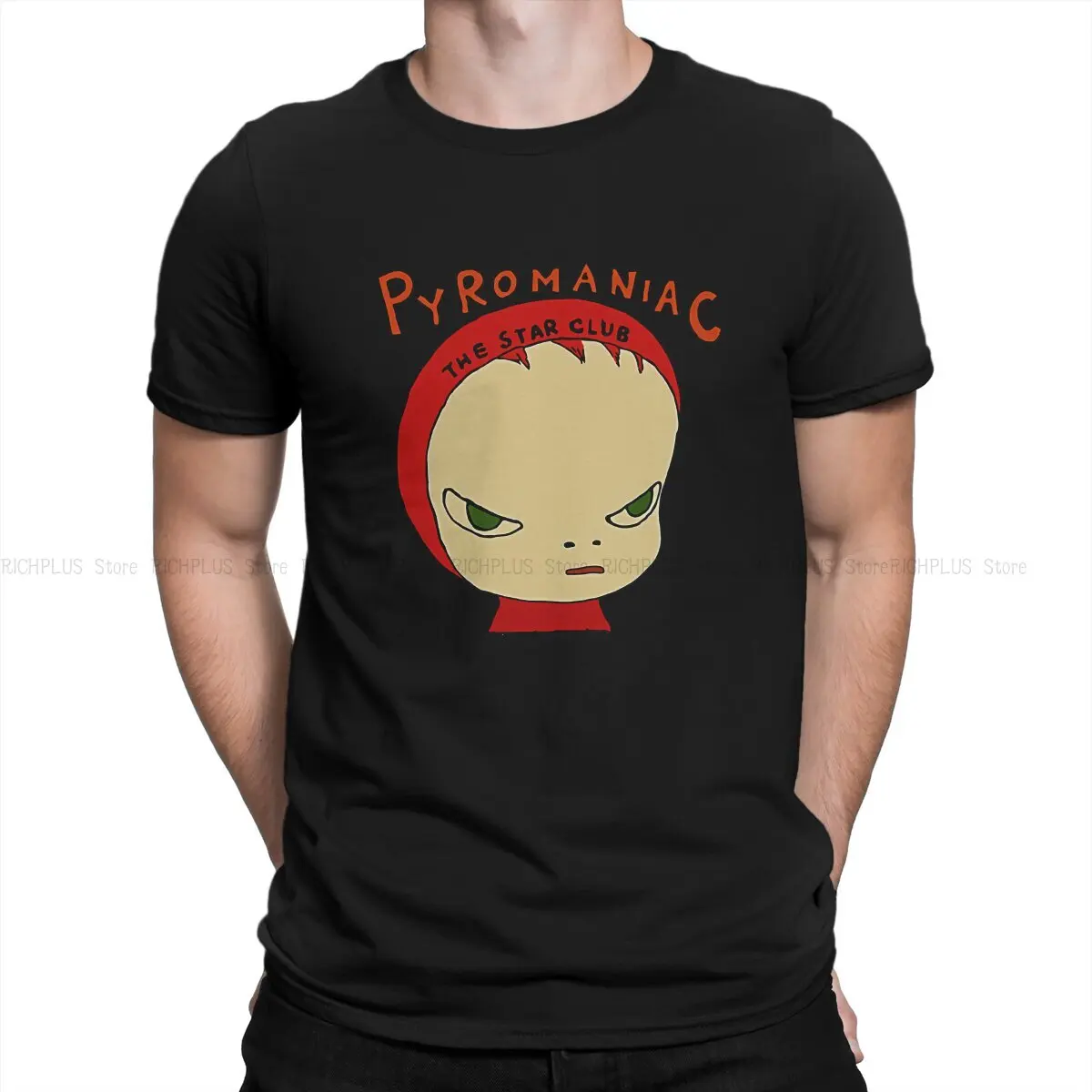 Pyromaniac Man's TShirt Yoshitomo Nara Crewneck Short Sleeve Polyester T Shirt Funny Birthday Gifts