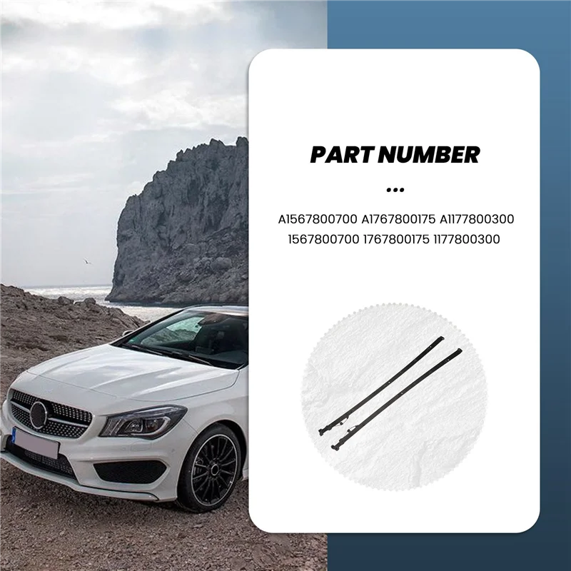 A82M-Panoramic Roof Sunroof Glass Slider Repair Set For Mercedes CLA GLA Class W117 A1567800700 A1767800175 A1177800300