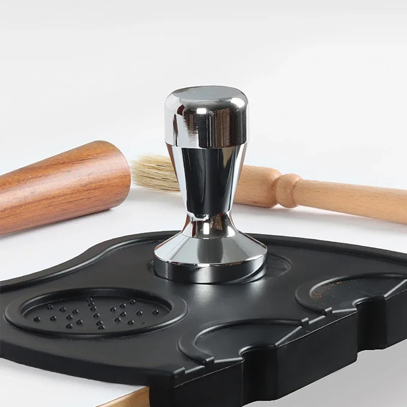 Coffee Tamper 49/51/53/58mm Flat Base Espresso Maker Calibrated Pressure Barista Hammer for Cafe Shop Household 5