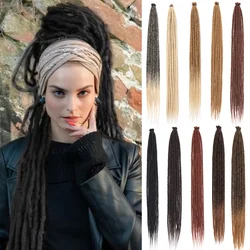 Extensiones de rastas sintéticas, pelo de ganchillo estilo Reggae, 10 raíces/paquete, Hippie, con un solo extremo, Ombre Loc, 24/30 pulgadas