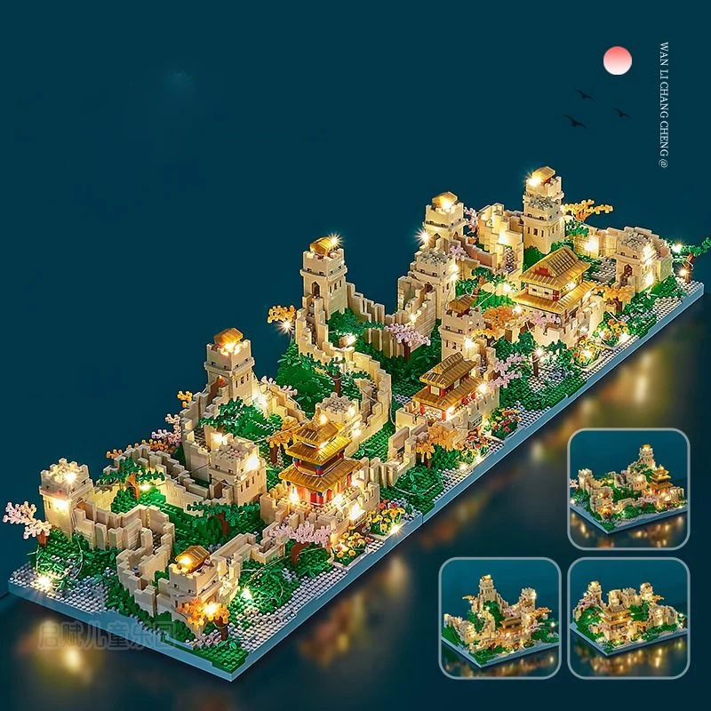 

2402-Piece Chinese Great Wall Building Block Set, Creative Three-Dimensional Construction of a World Iconic Landmark, Designed Specifically for Young People, Challenging and Engaging